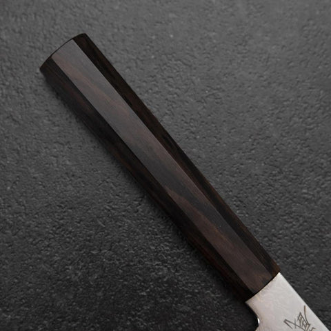 Kiritsuke Petty VG-10 Damascus Ebony Handle 100mm (3.9”)-[Musashi]-[Japanese-Kitchen-Knives]