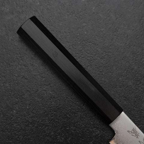 Kiritsuke Petty VG-10 Damascus Ebony Handle 110mm (4.3”)-[Musashi]-[Japanese-Kitchen-Knives]