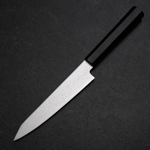 Kiritsuke Petty VG-10 Damascus Ebony Handle 145mm (5.7”)-[Musashi]-[Japanese-Kitchen-Knives]
