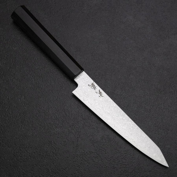 切付ペティ VG-10 ダマスカス 黒檀柄 130mm – MUSASHI