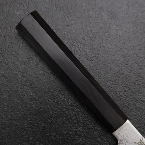 Kiritsuke Petty VG-10 Damascus Ebony Handle 145mm-[Musashi]-[Japanese-Kitchen-Knives]