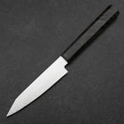 Kiritsuke Petty VG-10 Damascus Gray Birch Handle 120mm (4.7”)-[Musashi]-[Japanese-Kitchen-Knives]