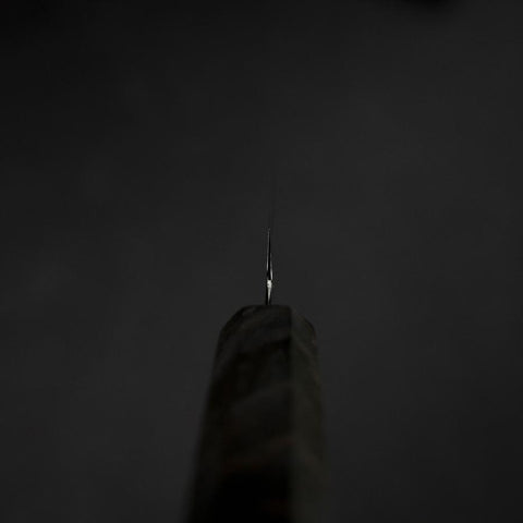 Kiritsuke Petty VG-10 Damascus Gray Birch Handle 120mm-[Musashi]-[Japanese-Kitchen-Knives]