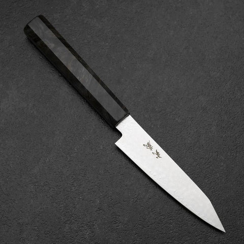 Kiritsuke Petty VG-10 Damascus Gray Birch Handle 120mm-[Musashi]-[Japanese-Kitchen-Knives]