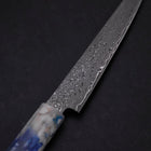 Kiritsuke Petty VG-10 Damascus Ocean Blue-White Mix Handle 130mm (5.1”)-[Musashi]-[Japanese-Kitchen-Knives]