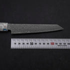 Kiritsuke Petty VG-10 Damascus Ocean Blue-White Mix Handle 130mm (5.1”)-[Musashi]-[Japanese-Kitchen-Knives]