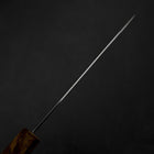 Kiritsuke Petty VG-10 Damascus Yellow-Brown Birch Handle 120mm-[Musashi]-[Japanese-Kitchen-Knives]