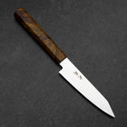 Kiritsuke Petty VG-10 Damascus Yellow-Brown Birch Handle 120mm-[Musashi]-[Japanese-Kitchen-Knives]