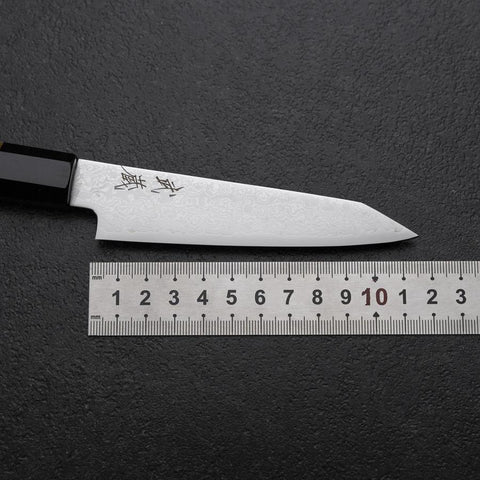 Kiritsuke Petty VG-10 Damascus Zelkova Handle 110mm (4.3”)-[Musashi]-[Japanese-Kitchen-Knives]