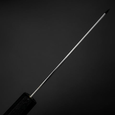 Kiritsuke Petty VG-10 Polished Black Ishime Urushi Handle 125mm (4.9”)-[Musashi]-[Japanese-Kitchen-Knives]