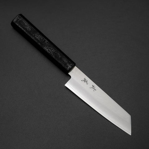 Kiritsuke Petty VG-10 Polished Black Ishime Urushi Handle 125mm-[Musashi]-[Japanese-Kitchen-Knives]