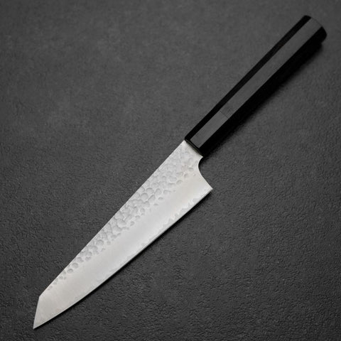 Kiritsuke Petty VG-10 Tsuchime Buffalo Ebony Handle 150mm-[Musashi]-[Japanese-Kitchen-Knives]