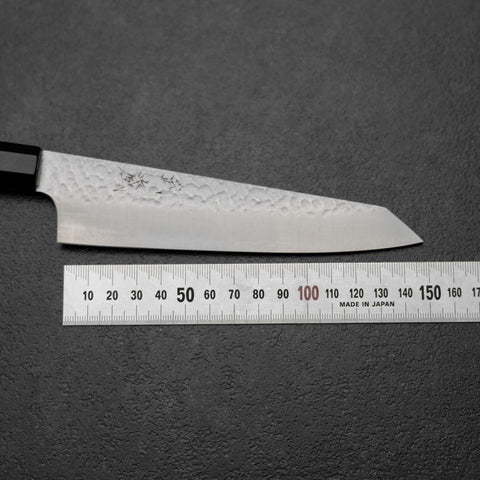 Kiritsuke Petty VG-10 Tsuchime Buffalo Ebony Handle 150mm-[Musashi]-[Japanese-Kitchen-Knives]