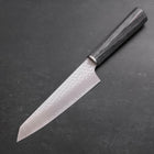 Kiritsuke Petty VG-10 Tsuchime Oval Charcoal Handle 150mm-[Musashi]-[Japanese-Kitchen-Knives]