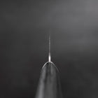 Kiritsuke Petty VG-10 Tsuchime Oval Charcoal Handle 150mm-[Musashi]-[Japanese-Kitchen-Knives]