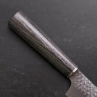 Kiritsuke Petty VG-10 Tsuchime Oval Charcoal Handle 150mm-[Musashi]-[Japanese-Kitchen-Knives]
