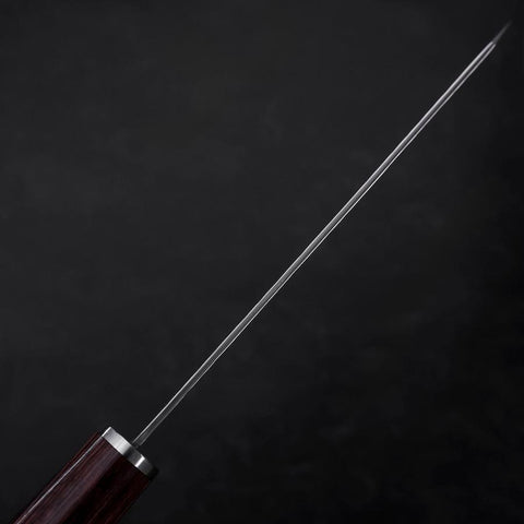 Kiritsuke Petty VG-10 Tsuchime Oval Mahogany Handle 150mm (5.9”)-[Musashi]-[Japanese-Kitchen-Knives]