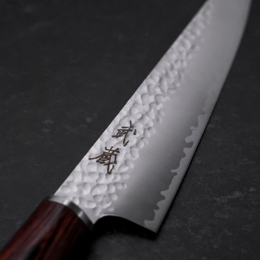 切付ペティナイフ VG-10 槌目 マホガニー柄 150mm – MUSASHI