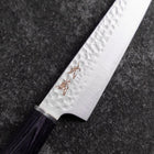 Kiritsuke Petty VG-10 Tsuchime Oval Purple Handle 150mm (5.9”)-[Musashi]-[Japanese-Kitchen-Knives]