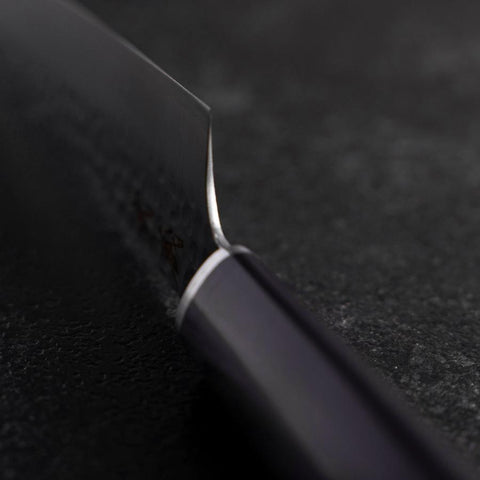 Kiritsuke Petty VG-10 Tsuchime Oval Purple Handle 150mm (5.9”)-[Musashi]-[Japanese-Kitchen-Knives]