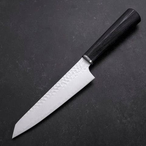 Kiritsuke Petty VG-10 Tsuchime Oval Purple Handle 150mm-[Musashi]-[Japanese-Kitchen-Knives]