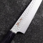 Kiritsuke Petty VG-10 Tsuchime Oval Purple Handle 150mm-[Musashi]-[Japanese-Kitchen-Knives]