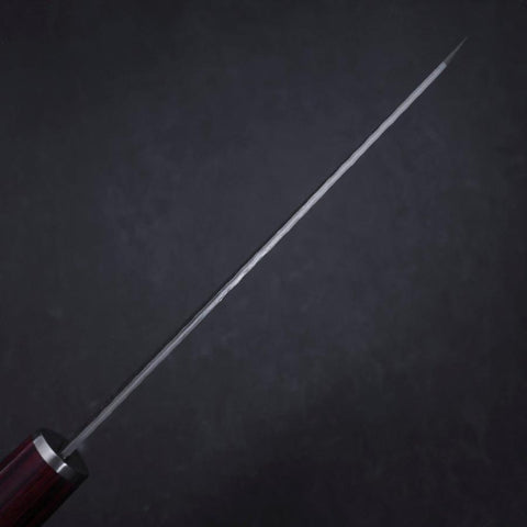 Kiritsuke Petty VG-10 Tsuchime Oval Red Handle 150mm-[Musashi]-[Japanese-Kitchen-Knives]