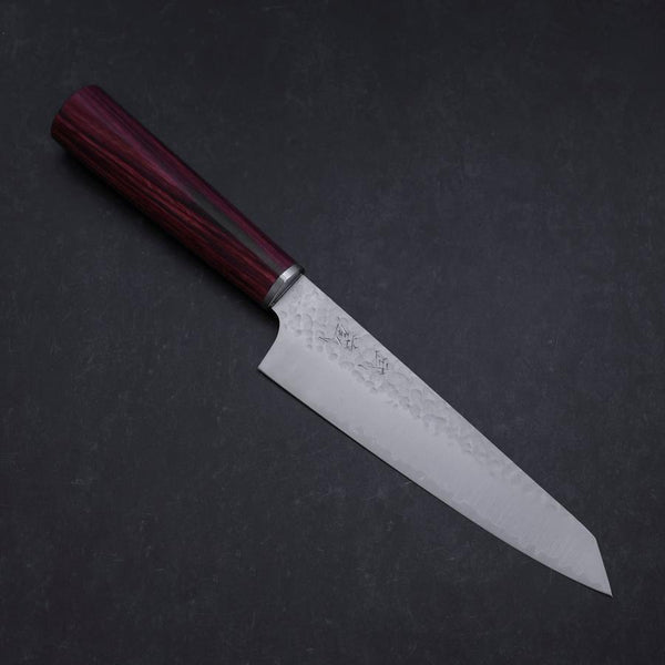 切付ペティナイフ VG-10 槌目 赤柄 150mm – MUSASHI