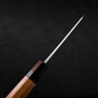 Kiritsuke Petty White Steel #2 Kasumi Buffalo Teak Handle 120mm (4.7”)-[Musashi]-[Japanese-Kitchen-Knives]