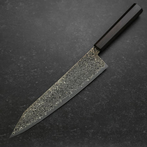 Kiritsuke SG-2 Black Nickel Damascus Ebony Handle 240mm (9.4”)-[Musashi]-[Japanese-Kitchen-Knives]