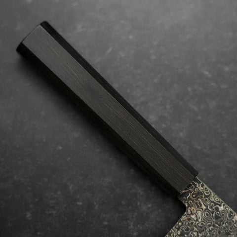 Kiritsuke SG-2 Black Nickel Damascus Ebony Handle 240mm (9.4”)-[Musashi]-[Japanese-Kitchen-Knives]