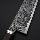 Kiritsuke SG-2 Black Nickel Damascus Western Ebony Handle 210mm-[Musashi]-[Japanese-Kitchen-Knives]