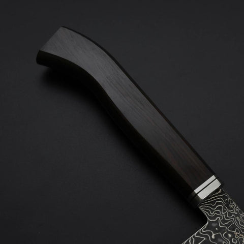 Kiritsuke SG-2 Black Nickel Damascus Western Ebony Handle 210mm-[Musashi]-[Japanese-Kitchen-Knives]