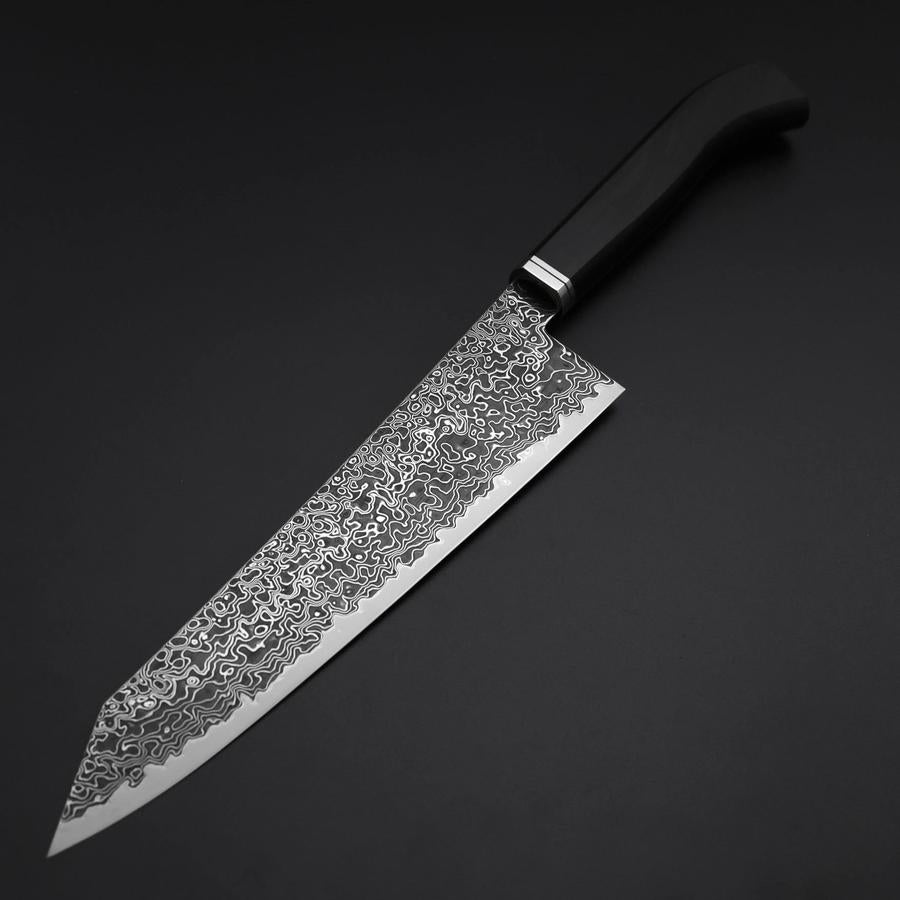 切付牛刀 VG-10 黒染めダマスカス 黒檀水牛柄 210mm – MUSASHI