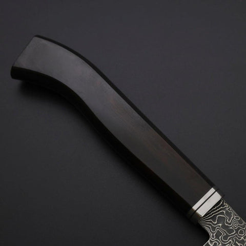 Kiritsuke SG-2 Black Nickel Damascus Western Ebony Handle 240mm-[Musashi]-[Japanese-Kitchen-Knives]