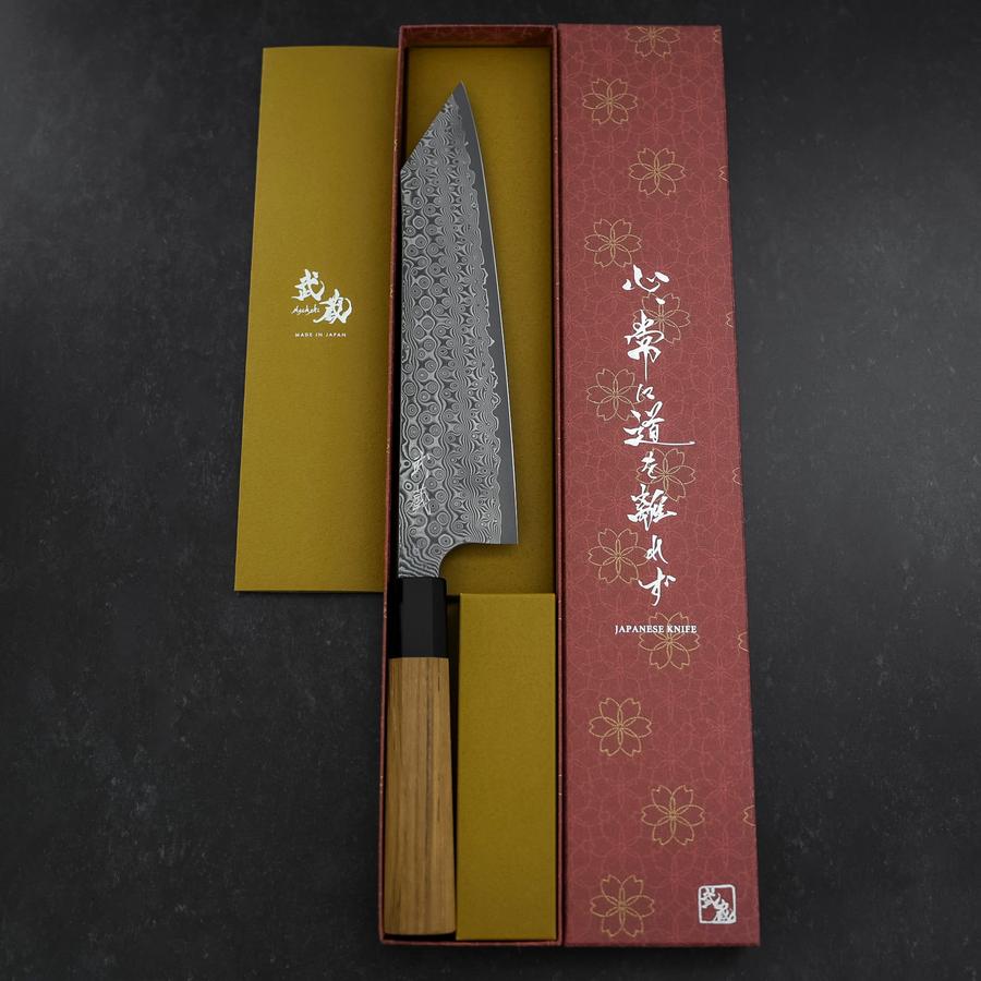 切付牛刀 SG-2 ダマスカス 濃い緑柄 240mm – MUSASHI