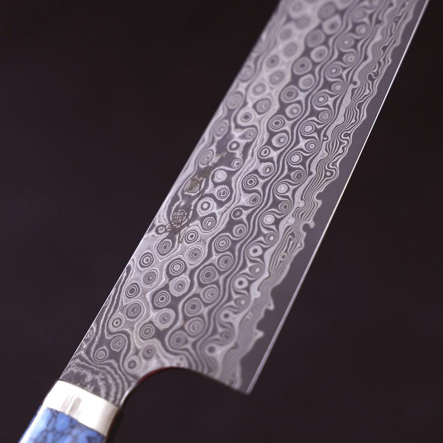 切付 SG-2 ダマスカス ターコイズブルー柄 240mm – MUSASHI