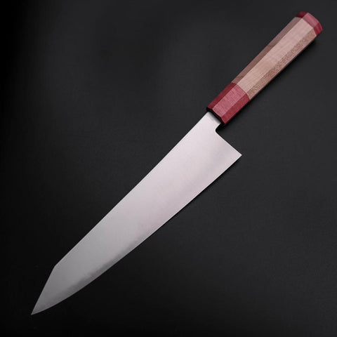 Kiritsuke SG-2 Polished Red Maple Handle 240mm-[Musashi]-[Japanese-Kitchen-Knives]