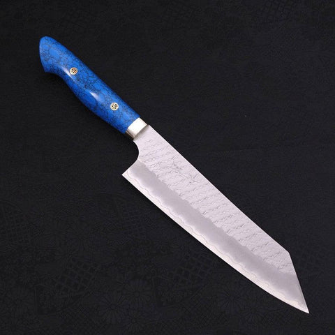 Kiritsuke SG-2 Tsuchime Turquoise Blue Handle 200mm (7.9”)-[Musashi]-[Japanese-Kitchen-Knives]