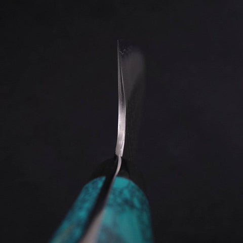 Kiritsuke SG-2 Tsuchime Turquoise Green Handle 200mm (7.9”)-[Musashi]-[Japanese-Kitchen-Knives]