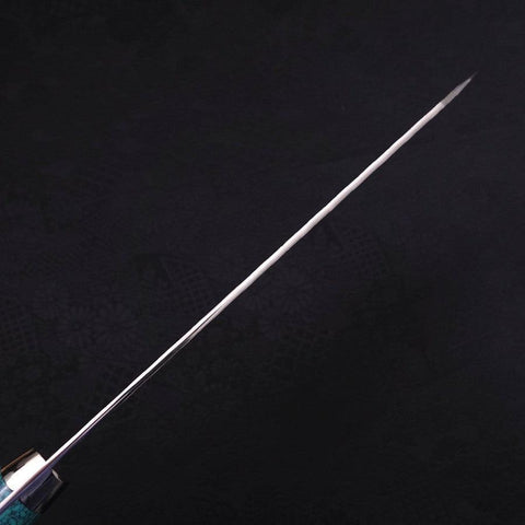 Kiritsuke SG-2 Tsuchime Turquoise Green Handle 200mm (7.9”)-[Musashi]-[Japanese-Kitchen-Knives]