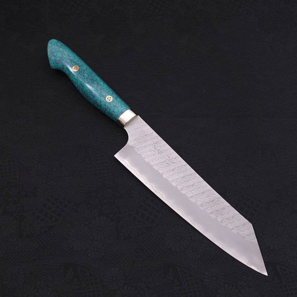 切付 SG-2 鎚目 ターコイズグリーン柄 200mm – MUSASHI