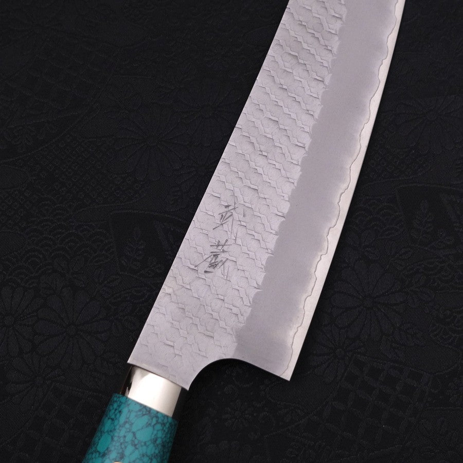 切付 SG-2 鎚目 ターコイズグリーン柄 200mm – MUSASHI