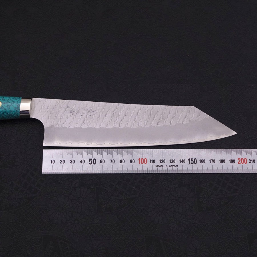 切付 SG-2 鎚目 ターコイズグリーン柄 200mm – MUSASHI