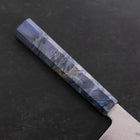 Kiritsuke SG-2 Wave Nickel Damascus Blue Maple Handle 240mm (9.4”)-[Musashi]-[Japanese-Kitchen-Knives]