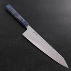 Kiritsuke SG-2 Wave Nickel Damascus Blue Maple Handle 240mm (9.4”)-[Musashi]-[Japanese-Kitchen-Knives]