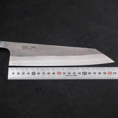 Kiritsuke SKD11 Nashiji Buffalo Ebony Handle 210mm (8.3”)-[Musashi]-[Japanese-Kitchen-Knives]