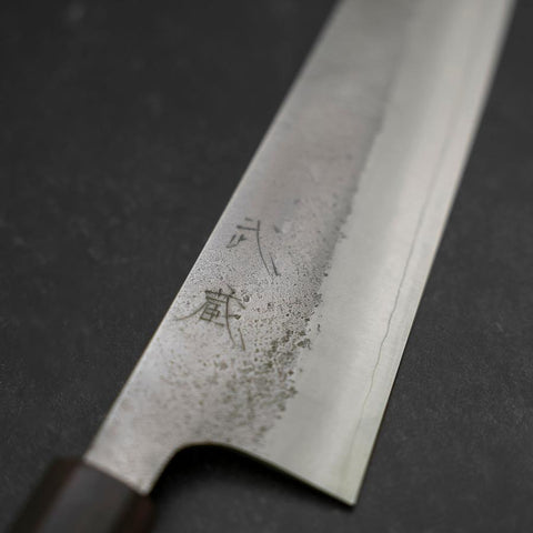 Kiritsuke SKD11 Nashiji Ebony Handle 210mm (8.3”)-[Musashi]-[Japanese-Kitchen-Knives]