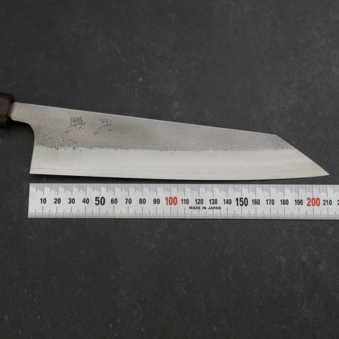 Kiritsuke SKD11 Nashiji Ebony Handle 210mm (8.3”)-[Musashi]-[Japanese-Kitchen-Knives]