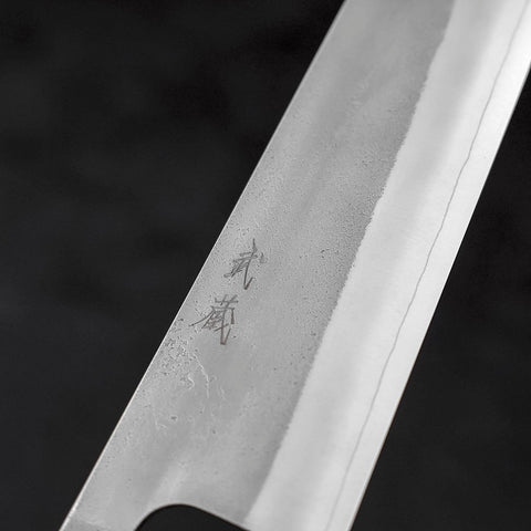 Kiritsuke SKD11 Nashiji Ebony Handle 240mm (9.4”)-[Musashi]-[Japanese-Kitchen-Knives]